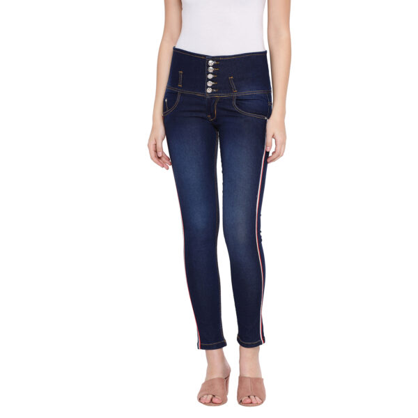 Ben Martin Women's Skinny Denim-Shorts 5 Button Jeans