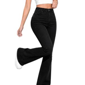 Ben Martin Women's High Waist Jeans || Flared Bell Bottom Bootcut Pants || Wide Leg Stretch Denim â€“ Perfect for Travel, Party & Everyday Use â€“ Sizes 26â€“40