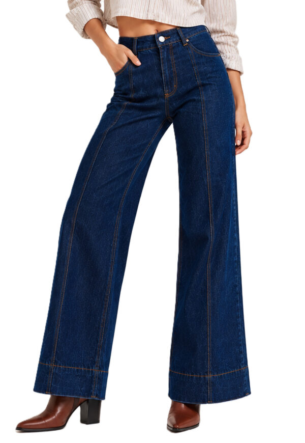 Ben Martin Blue Loose Fit Pants for Women || Baggy Jeans for Womens || Women,'s Loose Jean || High Waist Wide Leg Denim Jeans || Oversized Jean's for Womenss || Straight Fit Women's Jeans