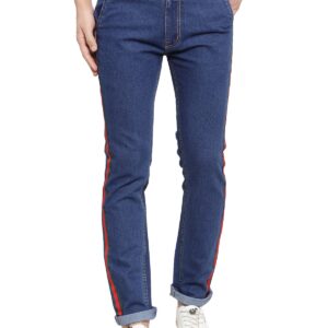 Ben Martin Men's Regular Fit Stylish Stretchable Side Stripes Casusal Denim Jeans Pant for Men